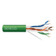 Genesis 23/4 Cat 6 Plus Unshielded (U/UTP) Plenum Networking Cable, Pull Box, 1000ft, Green - 51021105 Genesis 23/4 Cat 6 Plus Unshielded (U/UTP) Plenum Networking Cable, Pull Box, 1000ft, Green - 51021105